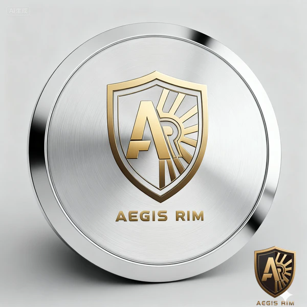 Aegis Forge aluminum wheel center cap in polished Silver finish