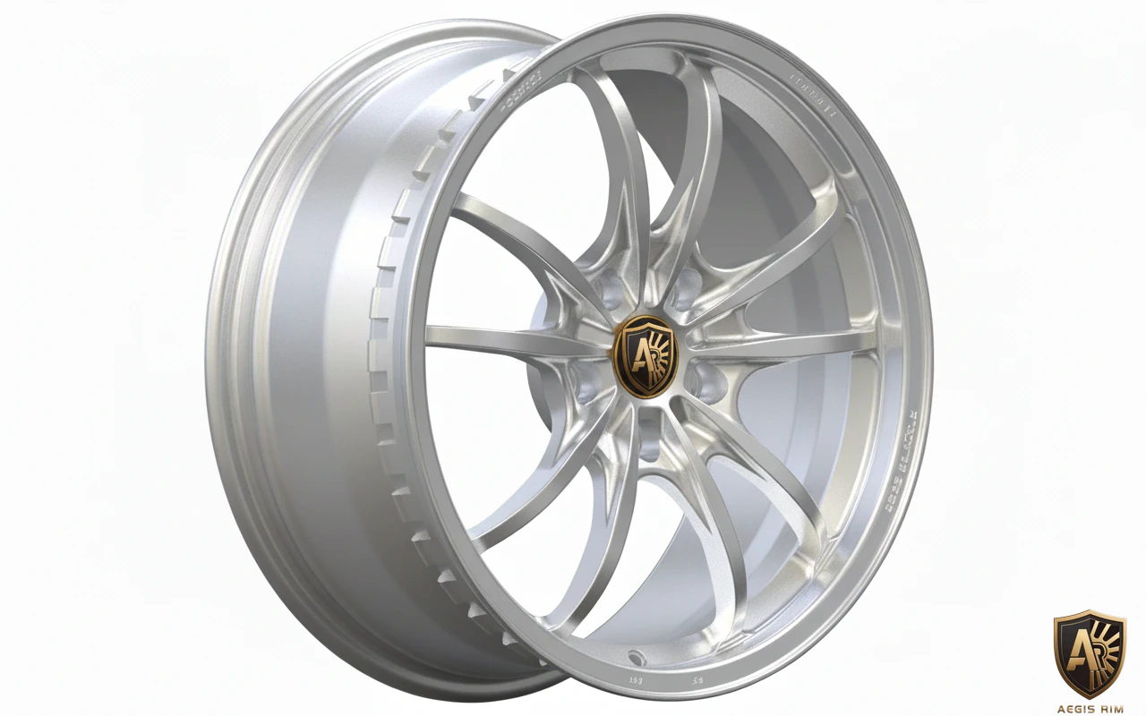 Aegis Forge Prodesign Aurora 002 Gloss Silver 45 Degree Tilt
