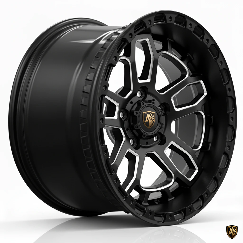 Gripsafe technology custom black rim for high performance vehicles