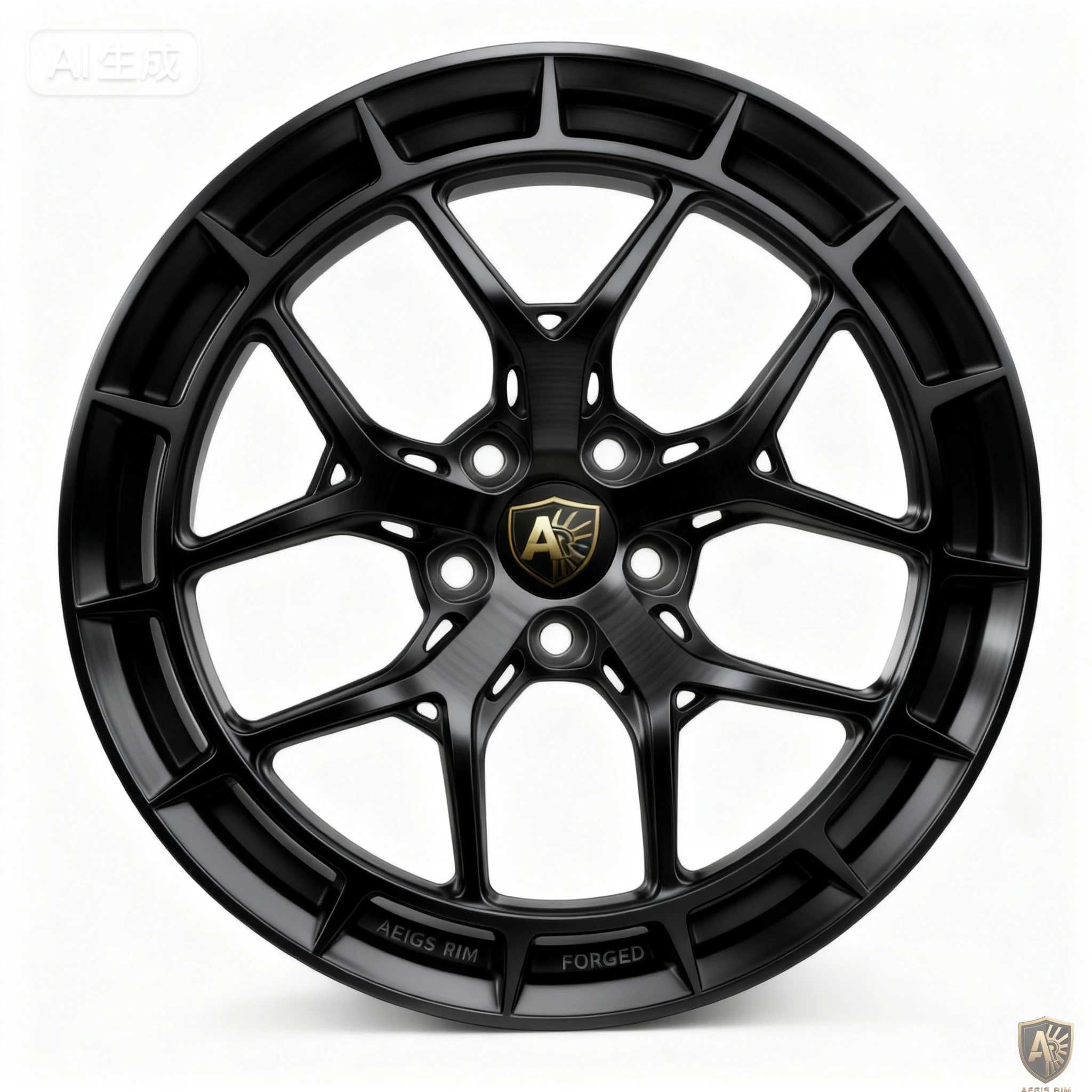 Aegis Forge Prodesign Geometric 001 Gloss Black 45 Degree Tilt
