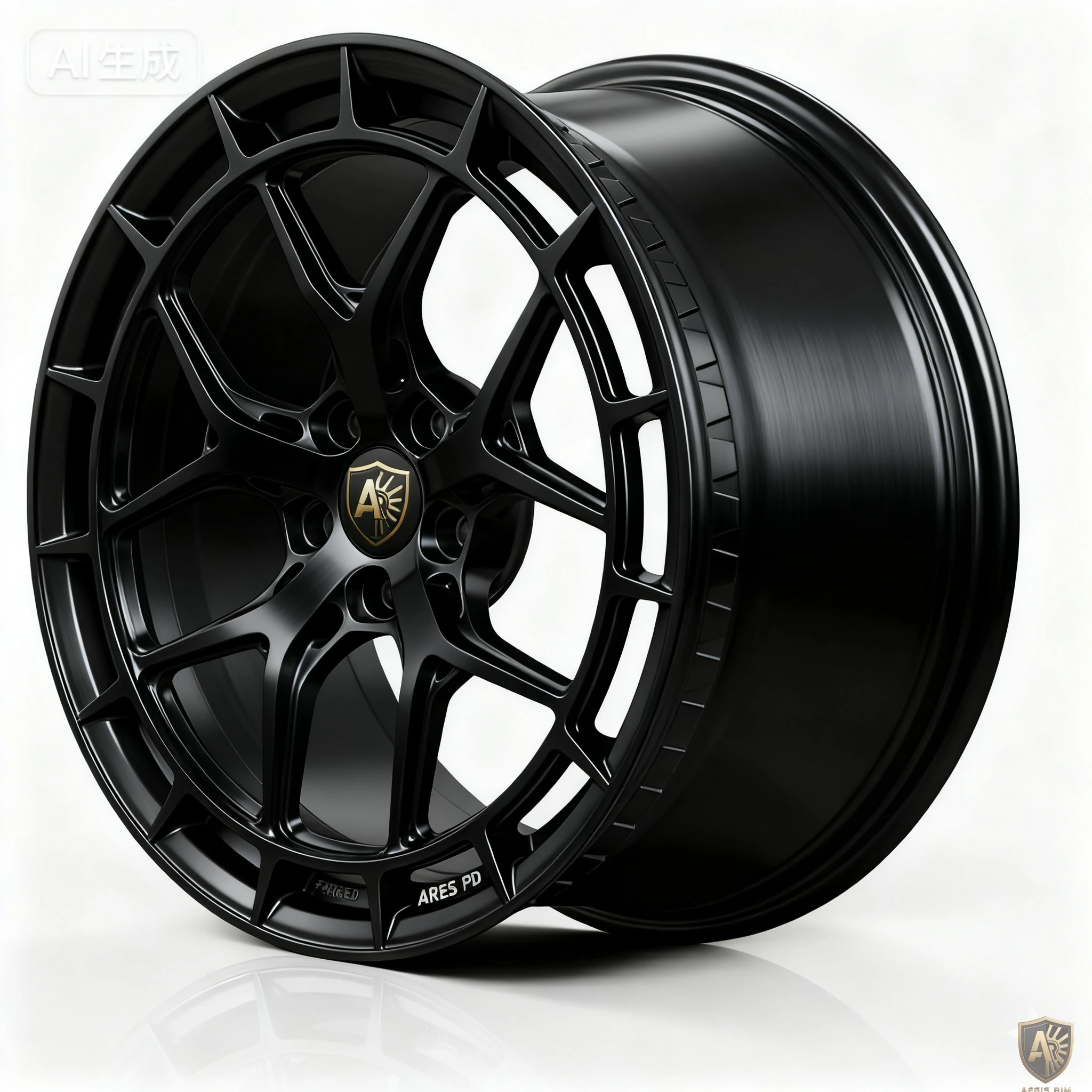 Aegis Forge Prodesign Geometric 001 Gloss Black Front