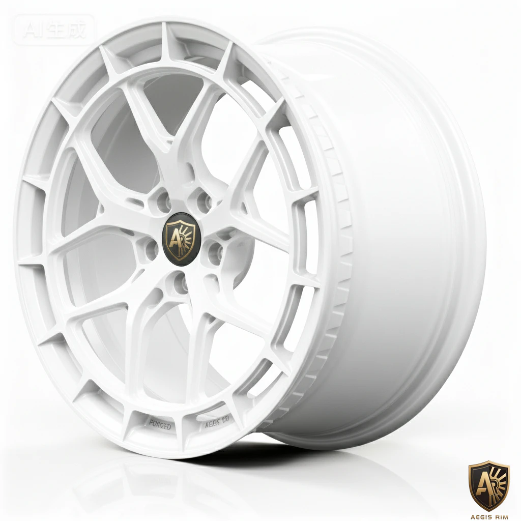 Aegis Forge Prodesign Geometric 001 Gloss White 45 Degree Tilt