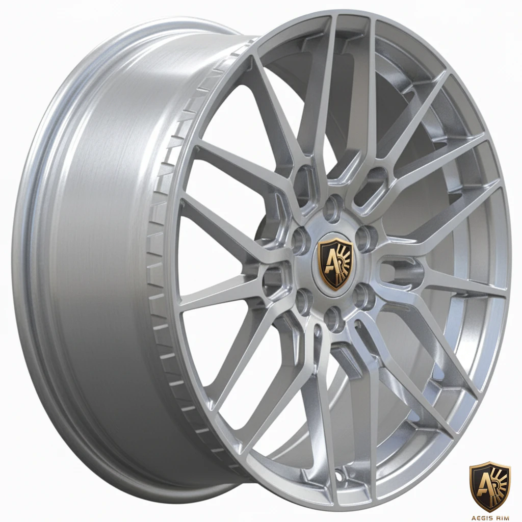 Aegis Forge Prodesign Geometric 008 Gloss Silver 45 Degree Tilt
