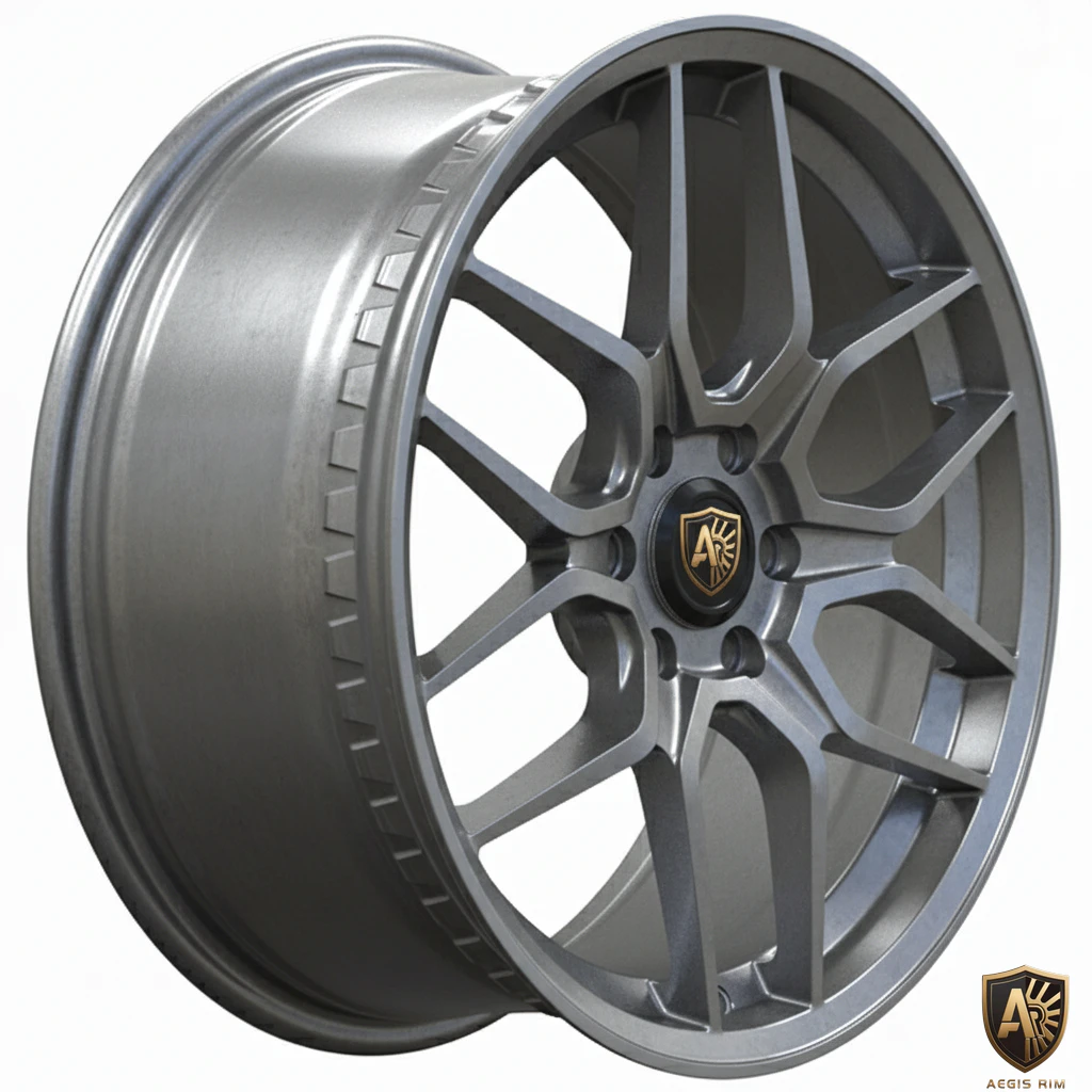 Aegis Forge Prodesign Geometric 011 Gloss Grey 45 Degree Tilt