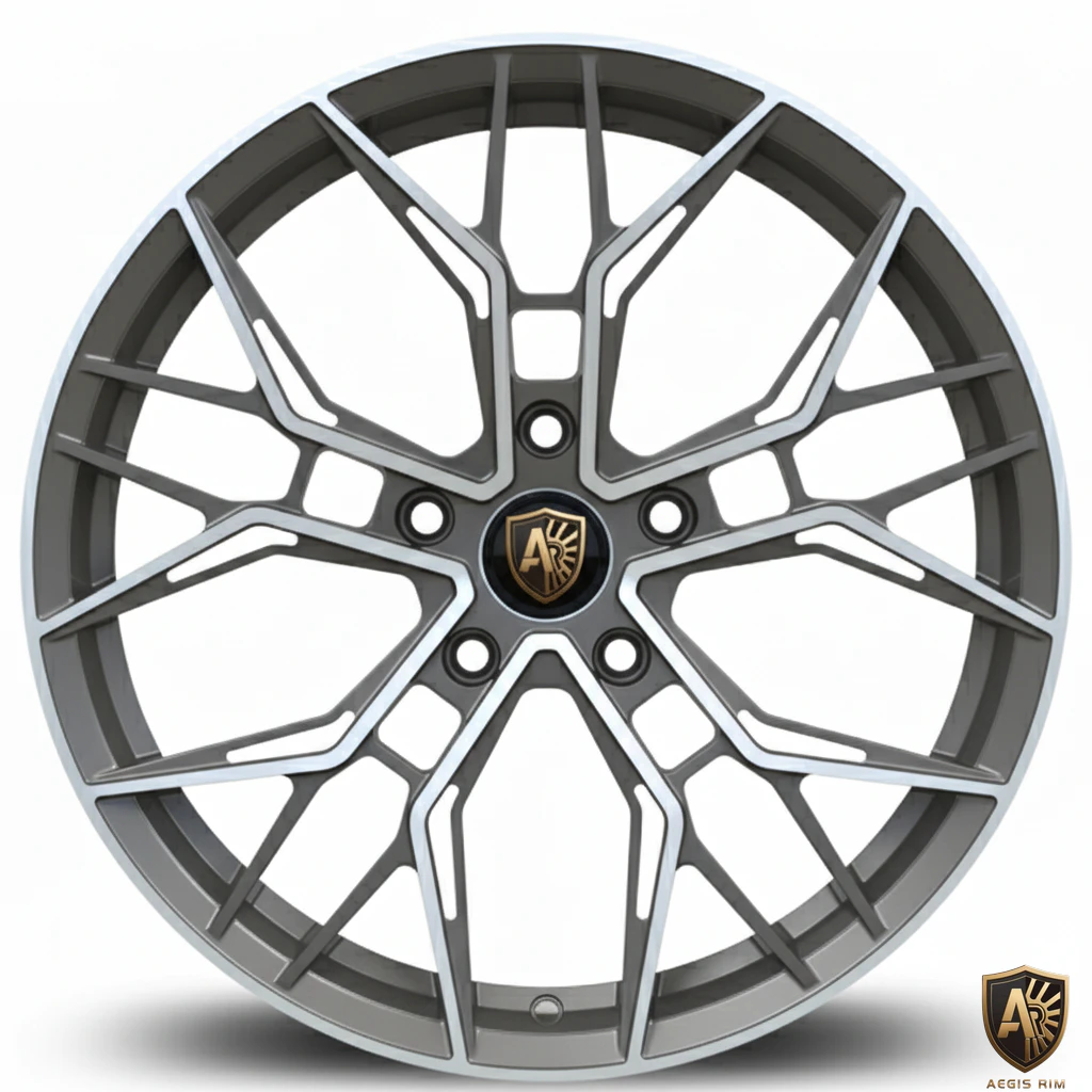 Aegis Forge Prodesign Geometric 014 MattegunmetaL Silver Front