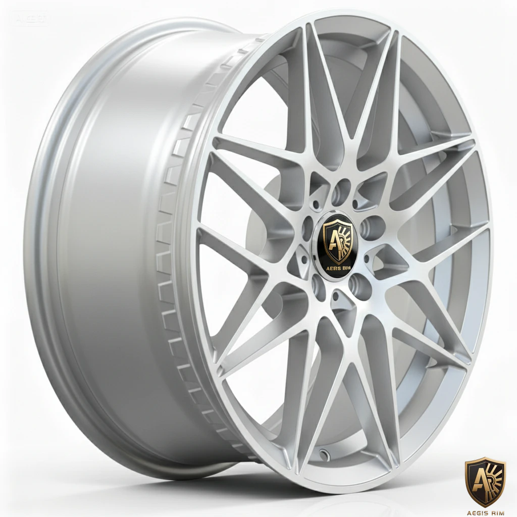 Aegis Forge Prodesign Geometric 016 Gloss Silver 45 Degree Tilt