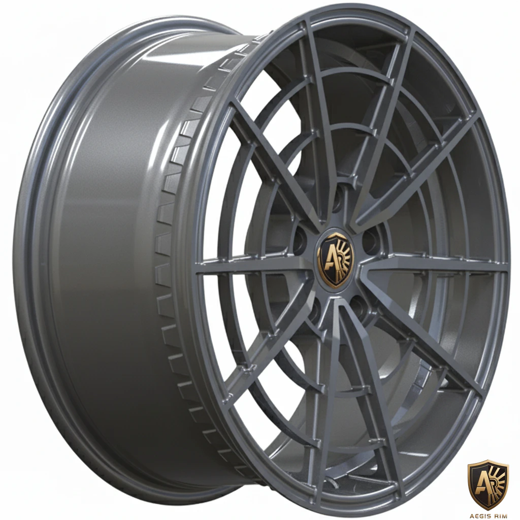 Aegis Forge Prodesign Geometric 021 Gloss Gray 45 Degree Tilt