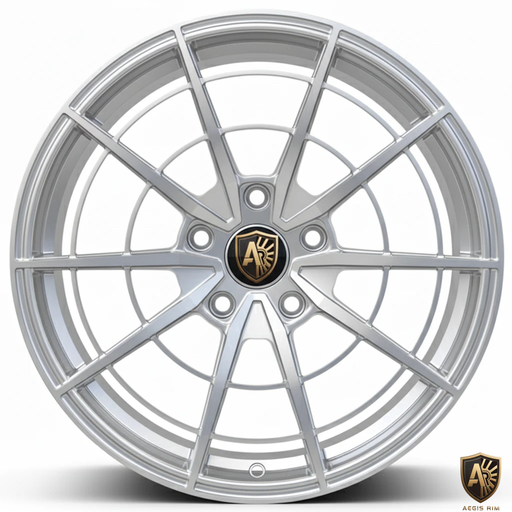 Aegis Forge Prodesign Geometric 021 Gloss Silver Front