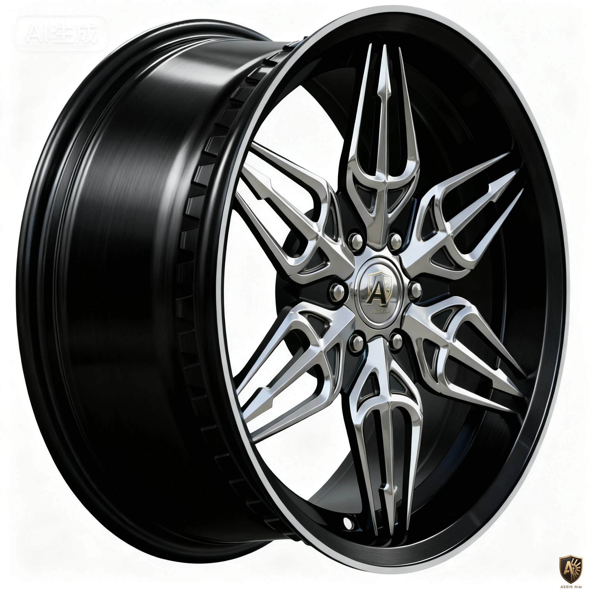 Aegis-Forge-Prodesign-Ghostblade-026-Gloss-Brushed.Black-45-Degree-Tilt
