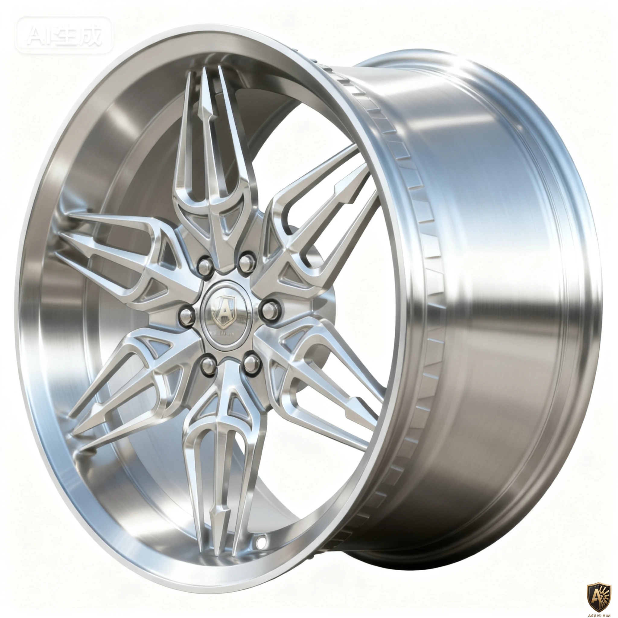 Aegis-Forge-Prodesign-Ghostblade-026-Gloss-Brushed.Silver-45-Degree-Tilt
