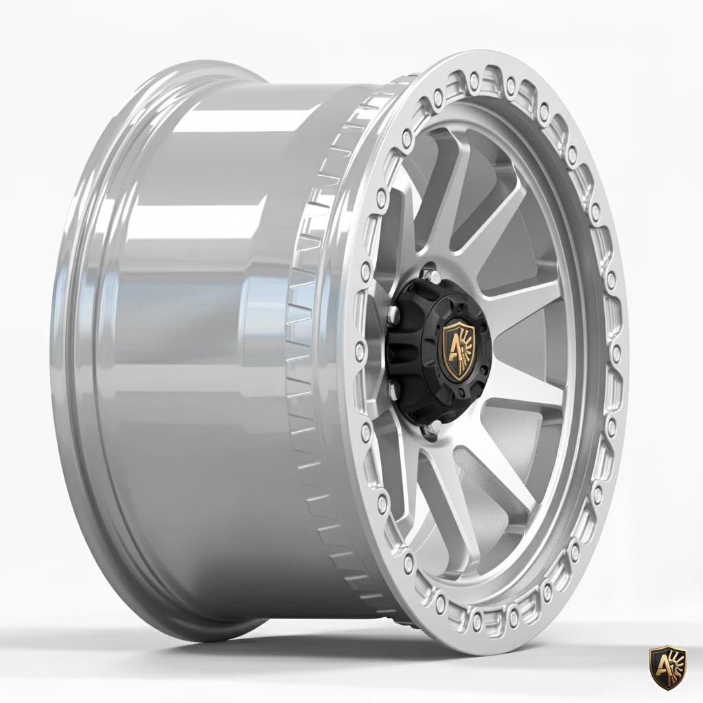 Aegis-Forge-Prodesign-TREKKER-003-Gloss-Silver-45-Degree-Tilt