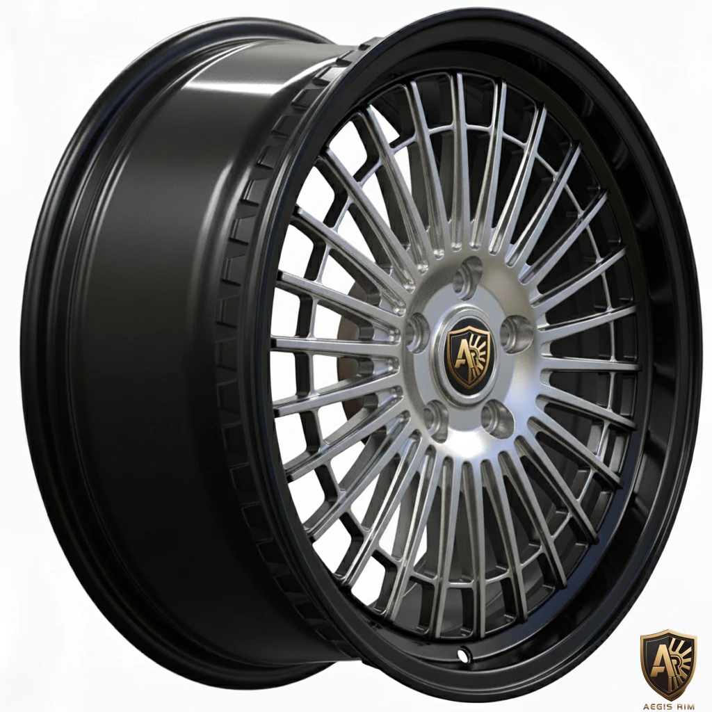 Aegis-Forge-Product Design-IRON-Cage-001-Gloss-Black-glossy-45-Degree-Tilt