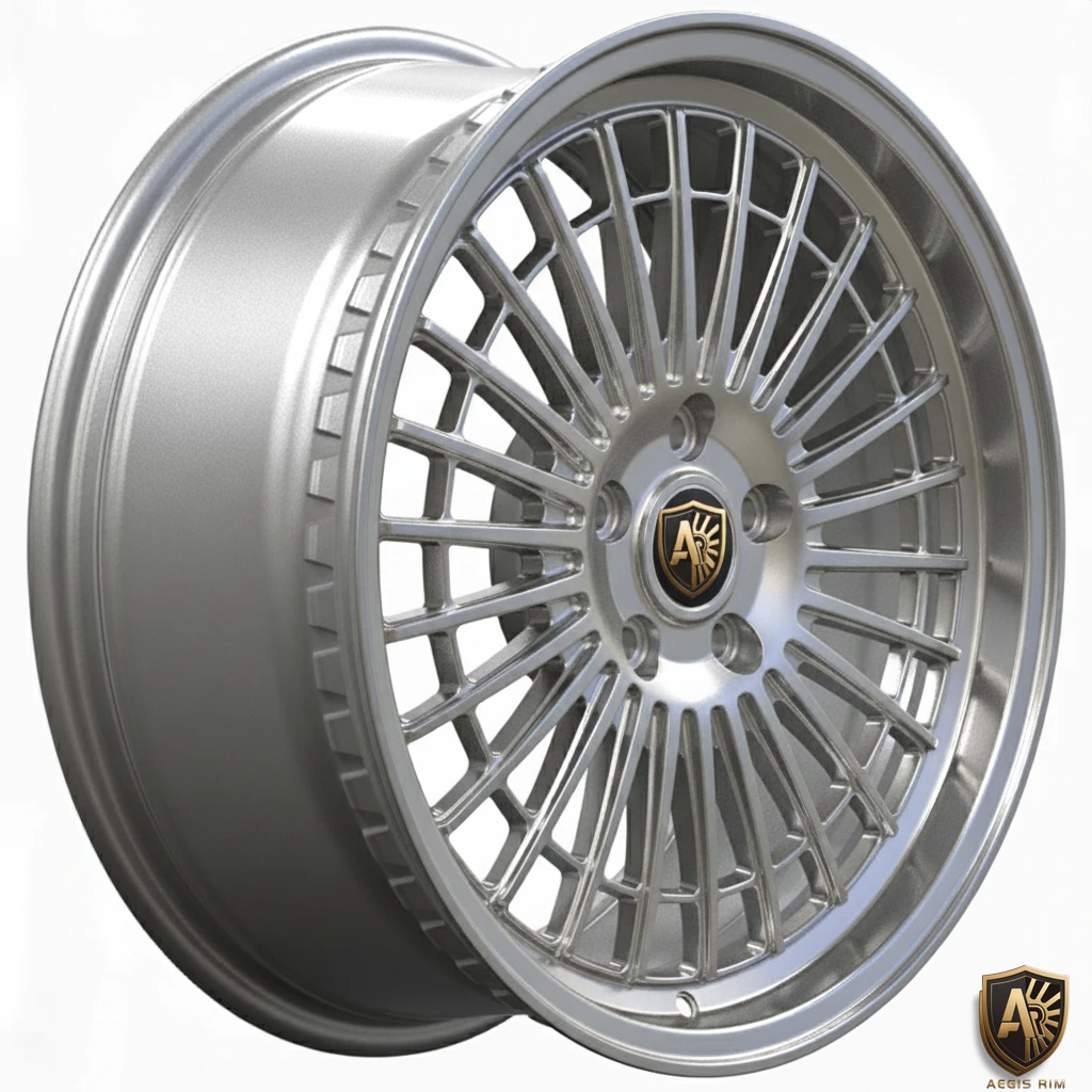 Aegis-Forge-Product Design-IRON-Cage-001-Gloss-Silver-45-Degree-Tilt