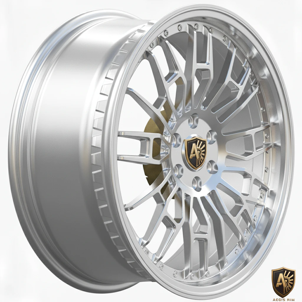 Aegis-Forge-Product Design-IRON-Cage-015-Gloss-Silver-45-Degree-Tilt