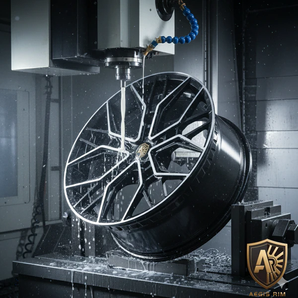AEGIS RIM precision CNC machining and spoke hollowing manufacturing process