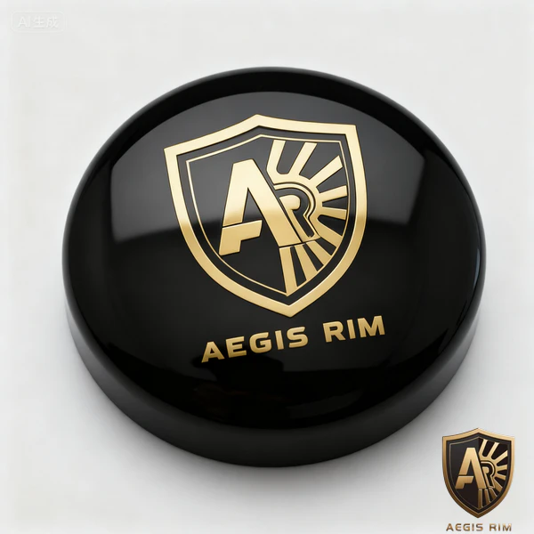 Aegis Forge standard plastic wheel center cap in black finish